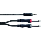 Кабель Cordial EY 3 WPP 3 м | Y-адаптер mini-jack 3.5 мм → 2×jack 6.3 мм моно Кабель Cordial EY 3 WPP 3 м | Y-адаптер mini-jack 3.5 мм → 2×jack 6.3 мм моно