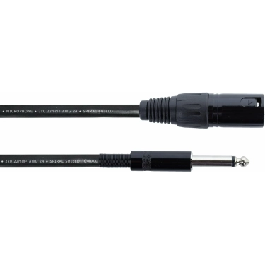 Кабель Cordial EM 5 MP XLR-Jack моно для підключення інструментів