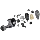 Внутрішньоканальні бездротові навушники Noble FoKus Prestige Black з шумопоглинанням