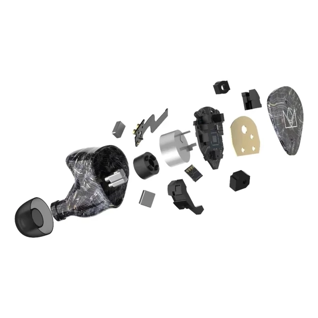 Внутрішньоканальні бездротові навушники Noble FoKus Prestige Black з шумопоглинанням