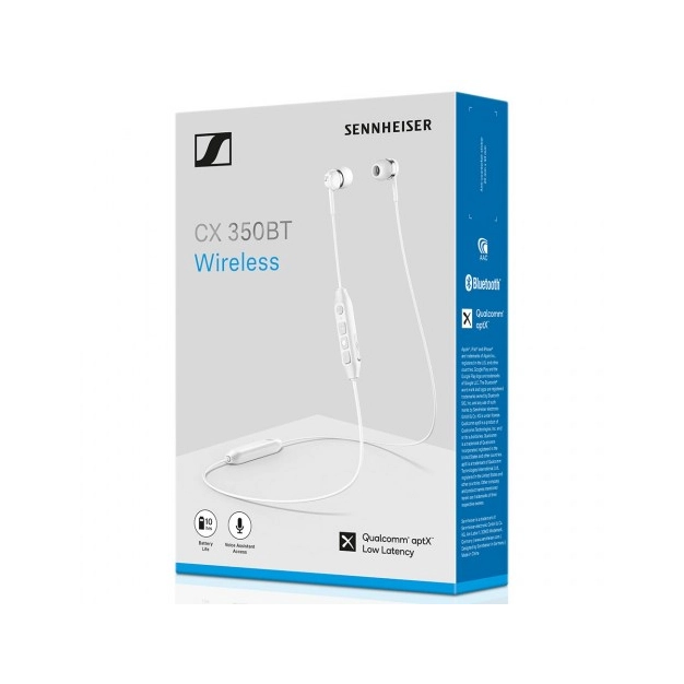 Навушники Sonova CX 350BT білі з Bluetooth та мікрофоном