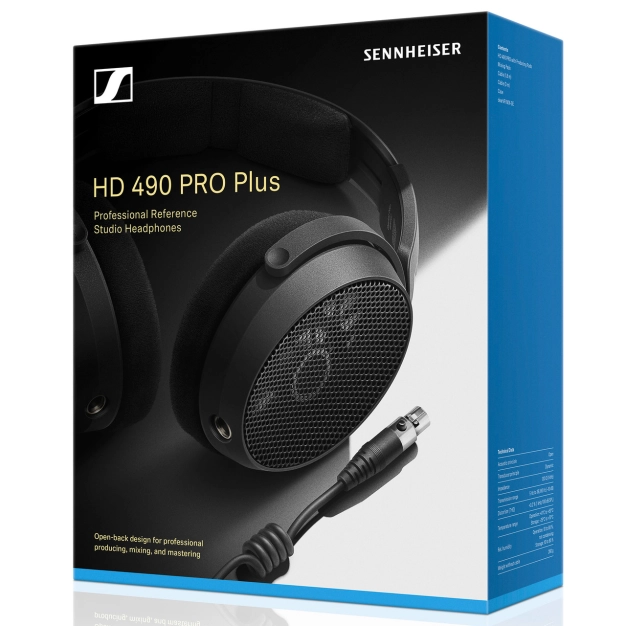 Навушники Sennheiser HD 490 PRO Plus Black з відкритим оформленням