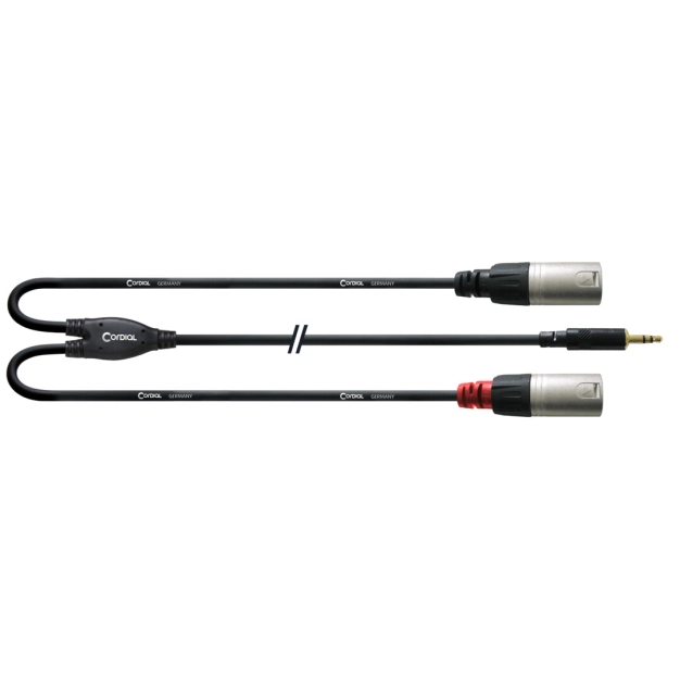 Аудіо-кабель Cordial CFY 1,8 WMM mini jack – 2 XLR, 1.8 м