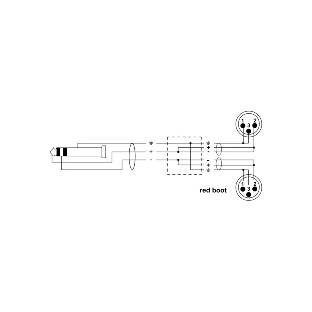 Аудіо-кабель Cordial CFY 1,8 WMM mini jack – 2 XLR, 1.8 м Аудіо-кабель Cordial CFY 1,8 WMM mini jack – 2 XLR, 1.8 м