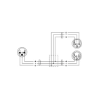 Кабель Cordial CFY MFF 0.3 м XLR male – 2 x XLR female Кабель Cordial CFY MFF 0.3 м XLR male – 2 x XLR female