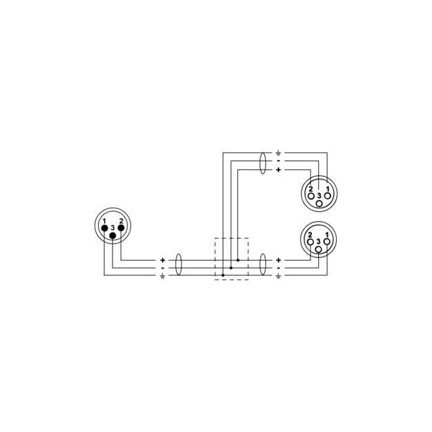 Кабель Cordial CFY MFF 0.3 м XLR male – 2 x XLR female Кабель Cordial CFY MFF 0.3 м XLR male – 2 x XLR female
