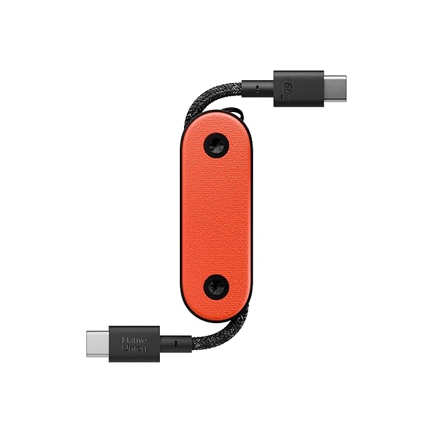 Кабель Native Union Pocket Cable USB-C – USB-C Oxyfire з карабіном