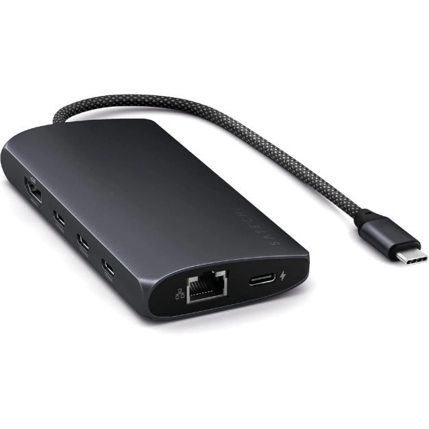 Адаптер Satechi USB-C 8K з Ethernet, midnight