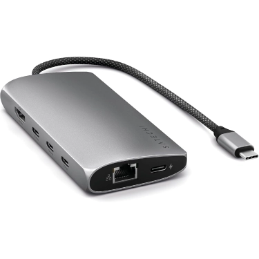 Адаптер Satechi USB-C 8K з Ethernet, Space Grey