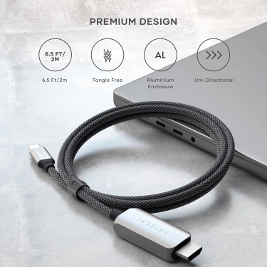 Кабель Satechi USB-C to HDMI 8K 1.8 м Space Grey