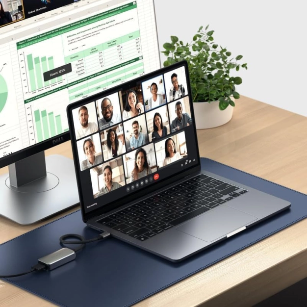 Адаптер Satechi USB-C до HDMI 8K Space Grey Адаптер Satechi USB-C до HDMI 8K Space Grey