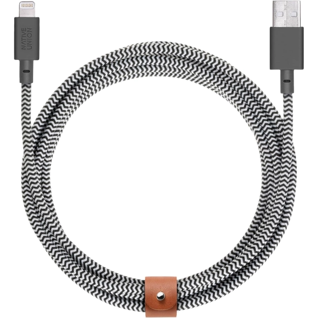 Кабель Lightning Native Union Belt Cable XL Zebra 3 м Кабель Lightning Native Union Belt Cable XL Zebra 3 м