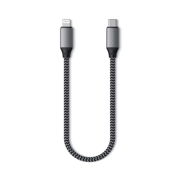 Кабель Satechi ST-TCL10M USB-C to Lightning 25 см Space Grey
