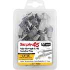 SCP SIMPLY45-CAT5E конектори для крученої пари 24AWG, 50 шт SCP SIMPLY45-CAT5E конектори для крученої пари 24AWG, 50 шт