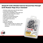 SCP SIMPLY45-CAT5E конектори для крученої пари 24AWG, 50 шт SCP SIMPLY45-CAT5E конектори для крученої пари 24AWG, 50 шт