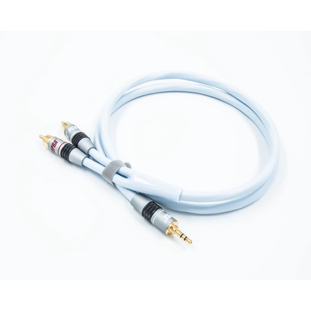 Кабель Supra Biline MP-2RCA 4 м синій для аудіопідключень