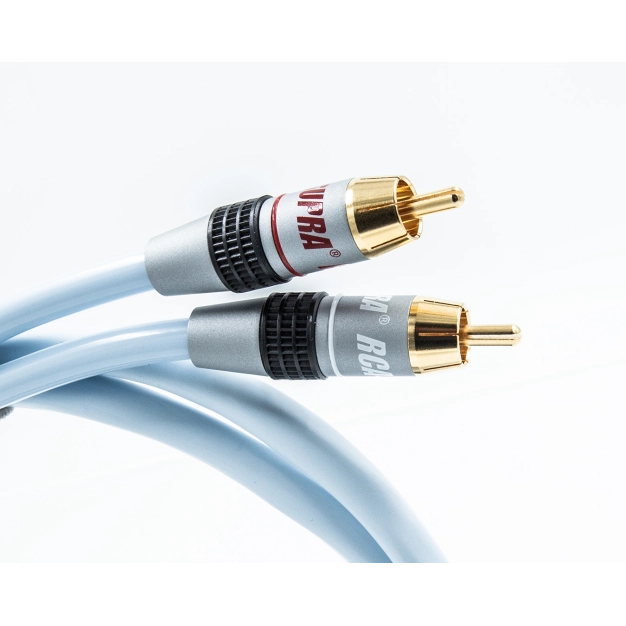 Кабель Supra Biline MP-2RCA 4 м синій для аудіопідключень Кабель Supra Biline MP-2RCA 4 м синій для аудіопідключень