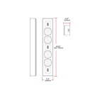 Акустична система Earthquake OW-4503 Clarté LCR чорна