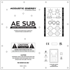 Acoustic Energy AE Sub Black - активний сабвуфер 12", 250 Вт