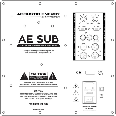 Acoustic Energy AE Sub Black - активний сабвуфер 12", 250 Вт