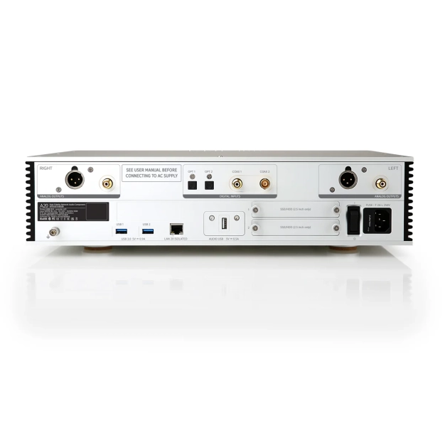 Мережевий аудіоплеєр Aurender A20 Silver з ЦАП та підсилювачем