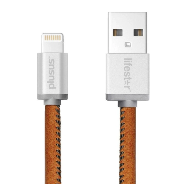 Кабель Plusus Lifestar 0,25 м — шкіряний USB-A ↔ Lightning для Apple