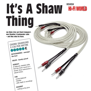Кабель акустичний Chord ShawlineX Speaker Cable 3m, відео.
