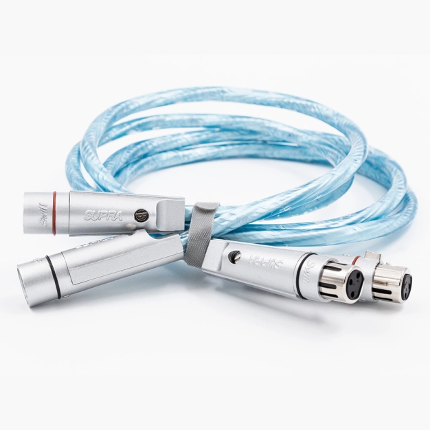 Кабель XLR Supra SWORD-IXLR Rhodium 1 м Ice Blue - міжблочний аудіо