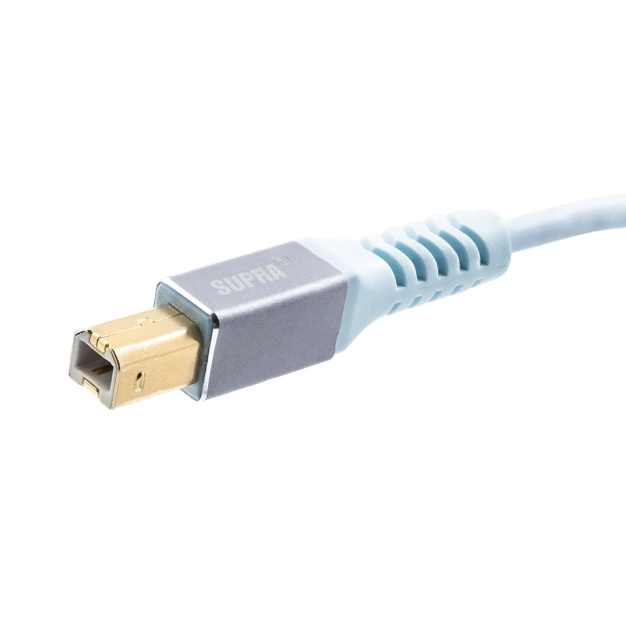 USB-кабель Supra USB 2.0 CB 1 м Ice Blue з імпедансом 90 Ом USB-кабель Supra USB 2.0 CB 1 м Ice Blue з імпедансом 90 Ом
