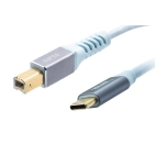 USB-кабель Supra USB 2.0 CB 3 м Ice Blue з імпедансом 90 Ом USB-кабель Supra USB 2.0 CB 3 м Ice Blue з імпедансом 90 Ом