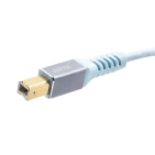 USB-кабель Supra USB 2.0 CB 3 м Ice Blue з імпедансом 90 Ом USB-кабель Supra USB 2.0 CB 3 м Ice Blue з імпедансом 90 Ом
