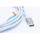 USB-кабель Supra USB 3.2 3 м Ice Blue з підтримкою 60 Вт USB-кабель Supra USB 3.2 3 м Ice Blue з підтримкою 60 Вт