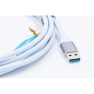 USB-кабель Supra USB 3.2 3 м Ice Blue з підтримкою 60 Вт