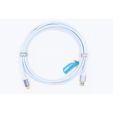 USB-кабель Supra USB 3.2 3 м Ice Blue з підтримкою 60 Вт