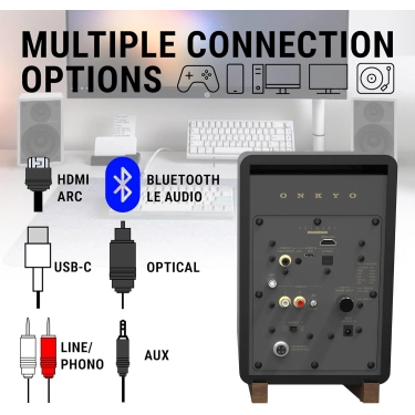 Onkyo GX-30ARC White з Bluetooth та HDMI ARC - настільна акустика