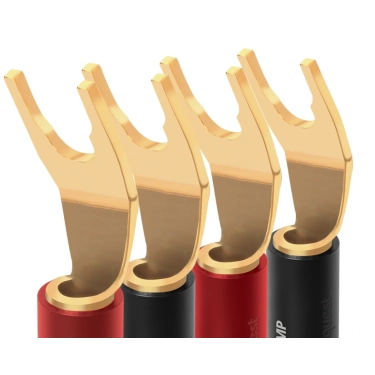 Клеми AUDIOQUEST SureGrip100 Spade Gold SPC - набір 8 шт