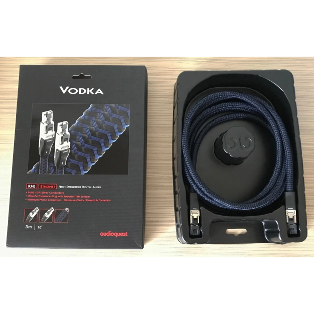 AudioQuest RJ/E Vodka 3.0 м — Ethernet-кабель зі срібними провідниками AudioQuest RJ/E Vodka 3.0 м — Ethernet-кабель зі срібними провідниками