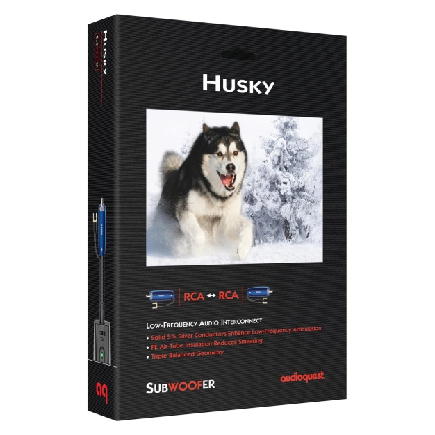 Сабвуферний кабель AudioQuest Husky RCA 2.0 м із системою DBS Сабвуферний кабель AudioQuest Husky RCA 2.0 м із системою DBS