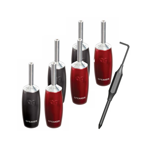 AudioQuest spc 1007 Series Banana Silver - роз'єм банан, 6 шт, срібло