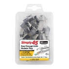 RJ45 конектори Simply45 S45-1550 Cat5e STP, 50 шт, екрановані RJ45 конектори Simply45 S45-1550 Cat5e STP, 50 шт, екрановані