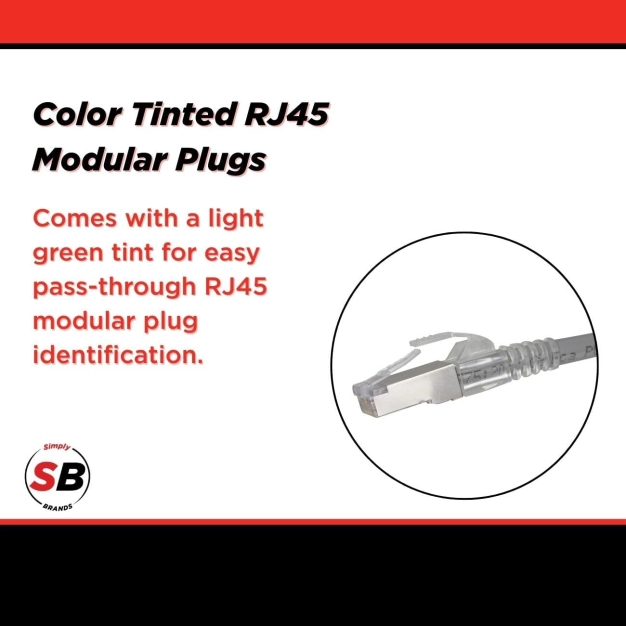 RJ45 конектори Simply45 S45-1550 Cat5e STP, 50 шт, екрановані RJ45 конектори Simply45 S45-1550 Cat5e STP, 50 шт, екрановані
