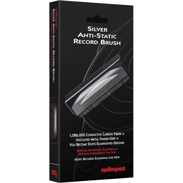 Щітка для вінілу AudioQuest Silver Anti-Static - антистатична, срібляста Щітка для вінілу AudioQuest Silver Anti-Static - антистатична, срібляста