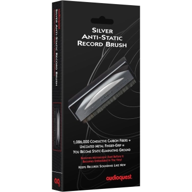 Щітка для вінілу AudioQuest Silver Anti-Static - антистатична, срібляста