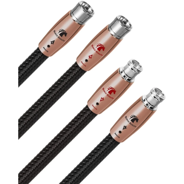 Аудіокабель AudioQuest BLACK BEAUTY XLR 1.5 м – симетрична пара Аудіокабель AudioQuest BLACK BEAUTY XLR 1.5 м – симетрична пара
