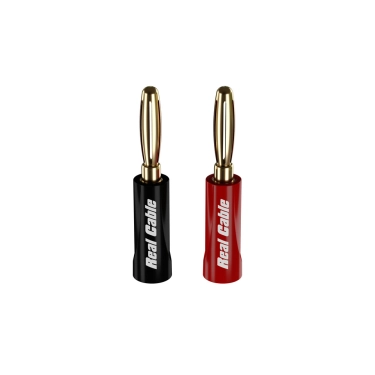Real Cable B 6020-2C - банановий роз'єм з гвинтовим затиском і 24K покриттям