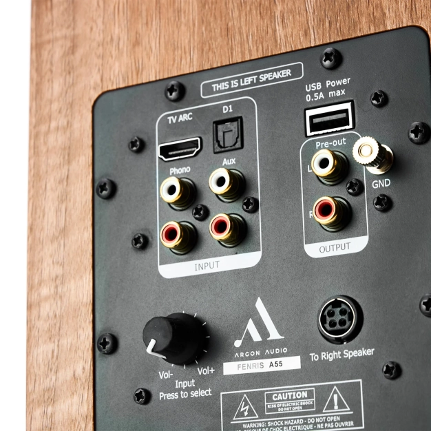 Argon Audio FENRIS Active 55 Walnut активна акустика з Bluetooth та HDMI ARC