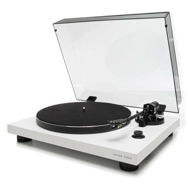Argon TT-3 Turntable White - програвач вінілу з картриджем Ortofon OM5e Argon TT-3 Turntable White - програвач вінілу з картриджем Ortofon OM5e