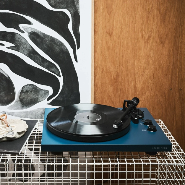 Програвач Argon Audio Turntable MK2 Atlantic Blue з MM-картриджем