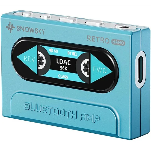 Bluetooth ЦАП із підсилювачем для навушників FiiO Snowsky Retro Nano Blue