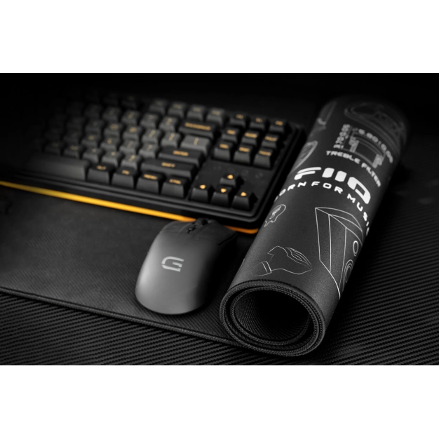 Килимок FiiO F2051H чорний з малюнками Hi-Fi продукції